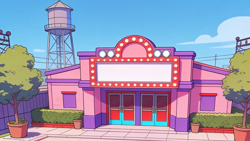 My Premiere Plaza, in front of the studio's little theatre